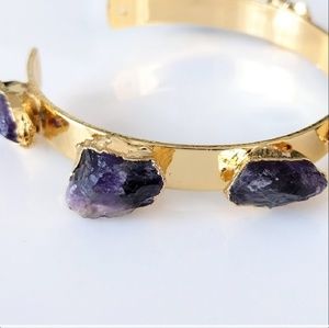 Amethyst Bangle Bracelet